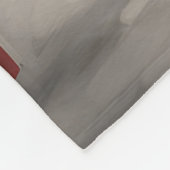 Drahthaar Pointing Hund im Schnee Weihnachten Fleecedecke (Ecke)