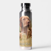 Drahthaar Vizsla Art Trinkflasche (Links)