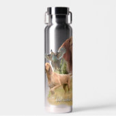 Drahthaar Vizsla Art Trinkflasche (Vorne)