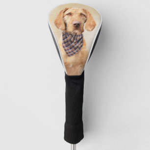 Drahthaar Vizsla Malerei - Niedliche Hundekunst Golf Headcover