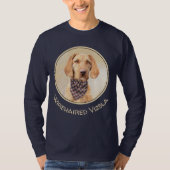 Drahthaar Vizsla Malerei - Niedliche Hundekunst T-Shirt (Vorderseite)