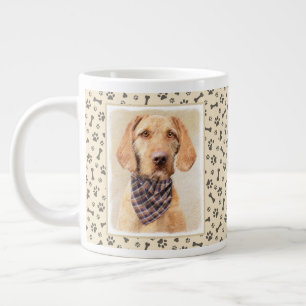Drahthaar Vizsla Painting - Niedliche Hundekunst Jumbo-Tasse