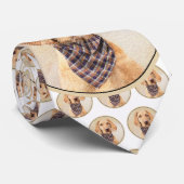 Drahthaar Vizsla Painting - Niedliche Hundekunst Krawatte (Gerollt)