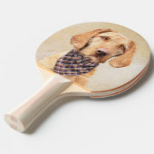 Drahthaar Vizsla Painting - Niedliche Hundekunst Tischtennis Schläger (Vorderseite)