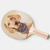 Drahthaar Vizsla Painting - Niedliche Hundekunst Tischtennis Schläger (Seitenansicht)