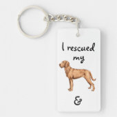 Drahthaar Vizsla Schlüsselanhänger (Vorderseite)