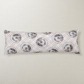 Drahthaar Zeige Griffon Painting Pet Dog Art Seitenschläferkissen (Rückseite)