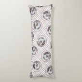 Drahthaar Zeige Griffon Painting Pet Dog Art Seitenschläferkissen (Rückseite (Vertikal))