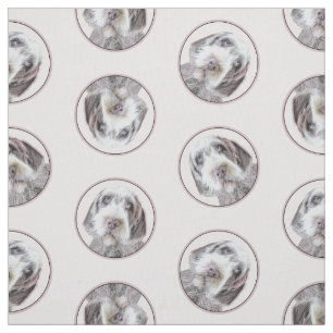 Drahthaar Zeige Griffon Painting Pet Dog Art Stoff