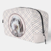 Drahthaar Zeige Griffon Painting Pet Dog Art Waschbeutel (Rechte Ecke)