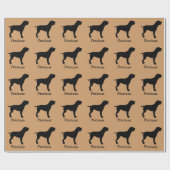Drahthaar Zeigen Griffon Custom Wrapping Paper Geschenkpapier (Flach)