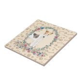 Drahthaarenfox Terrier Dog Pfow Niedlich drucken Fliese (Seite)