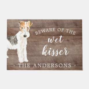Drahthaarfox Terrier.Dog Personalisierte Türmatte