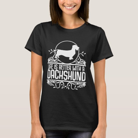 Drahthaarige Dackel Jagdhund T-Shirt (Vorderseite)