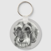 Drahthaarige Dackel Schlüsselanhänger (Vorderseite)