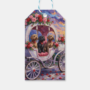 Drahthaariger Griffon Hund Valentinstag Geschenkanhänger