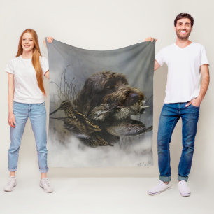 Drahthaariger Griffon, Waldschnepfenjagd Fleecedecke
