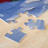 Drahthaariger Griffon Weihnachtsboot Urlaub Puzzle (Seite)