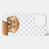 Drahthaarkopf mit Pfoten Case-Mate iPhone Hülle (Rückseite (Horizontal))