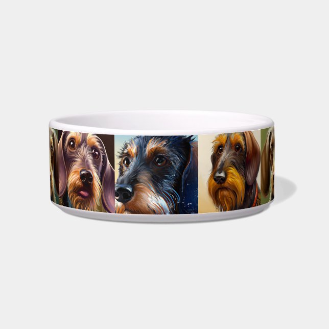 Drahthaarterrier Dackel Bowl Napf (Rechts)