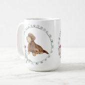 Drahthaarterrier Dackel Keramik Tasse (Vorderseite Links)