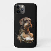 Drahthaarterrier Dackel - Trommeln Case-Mate iPhone Hülle (Rückseite)