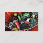 Drahtkorb mit Thread Visitenkarte (Rückseite)