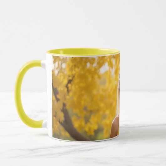 Drahtlose Eleganz im Frühling Tasse (Links)