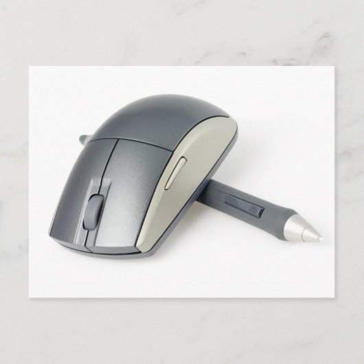 Drahtlose Maus und Digitalstift Postkarte (Vorderseite)