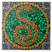 Drahtlose Pythonschlange, Farbempfindungs-Test, Fliese (Vorderseite)