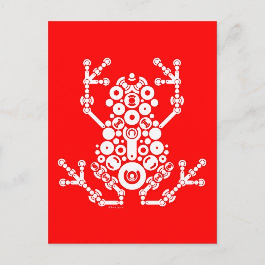 Drahtloser Frosch Postkarte (Vorderseite)