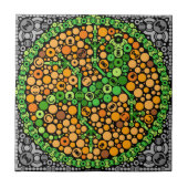 Drahtloser Gecko, Farbempfindungs-Test, schwarz Fliese (Vorderseite)