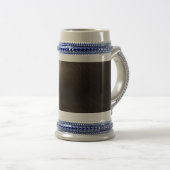 Drahtseil grau/blau 22 oz Stein Bierglas (VorderseiteRechts)