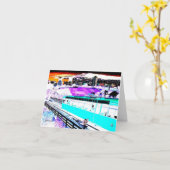 Drahtseilbahn-Gruß-Karte Karte (Gelbe Blume)