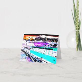 Drahtseilbahn-Gruß-Karte Karte