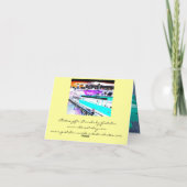 Drahtseilbahn-Gruß-Karte Karte (Rückseite)