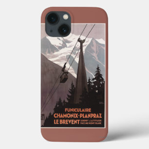 Drahtseilbahn-Plakat Funiculaire Le Brevent Case-Mate iPhone Hülle