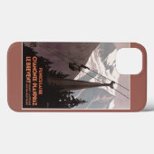 Drahtseilbahn-Plakat Funiculaire Le Brevent Case-Mate iPhone Hülle (Rückseite (Horizontal))