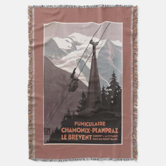 Drahtseilbahn-Plakat Funiculaire Le Brevent Decke (Vorderseite Vertikal)