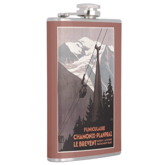 Drahtseilbahn-Plakat Funiculaire Le Brevent Flachmann (Rechts)