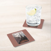 Drahtseilbahn-Plakat Funiculaire Le Brevent Rechteckiger Pappuntersetzer (Vor Ort)