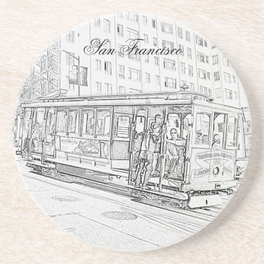 Drahtseilbahn Untersetzer (Vorne)