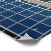 Drahtskulptur und Gebäude, Seattle Poster (Ecke)