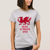 draig Gymraeg goch I red Welsh Dragon T-Shirt (Vorderseite)
