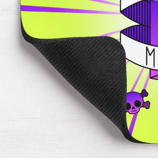 Drain Main Gamer Lila grüne Spritze Mousepad (Ecke)