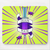 Drain Main Gamer Lila grüne Spritze Mousepad (Vorne)