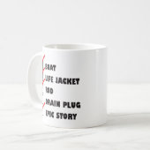 Drain Plug Funny Boat Epic Story Tasse (Vorderseite Links)