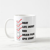 Drain Plug Funny Boat Epic Story Tasse (Links)