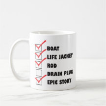 Drain Plug Funny Boat Epic Story Tasse