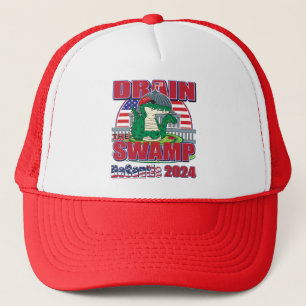Drain-the-Swamp-DeSantis-2024 Truckerkappe